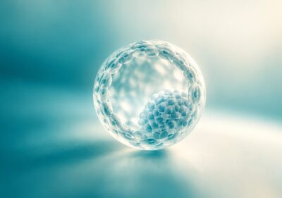 Blastocisto humano en laboratorio de fertilidad, ilustrando el fallo de implantación recurrente